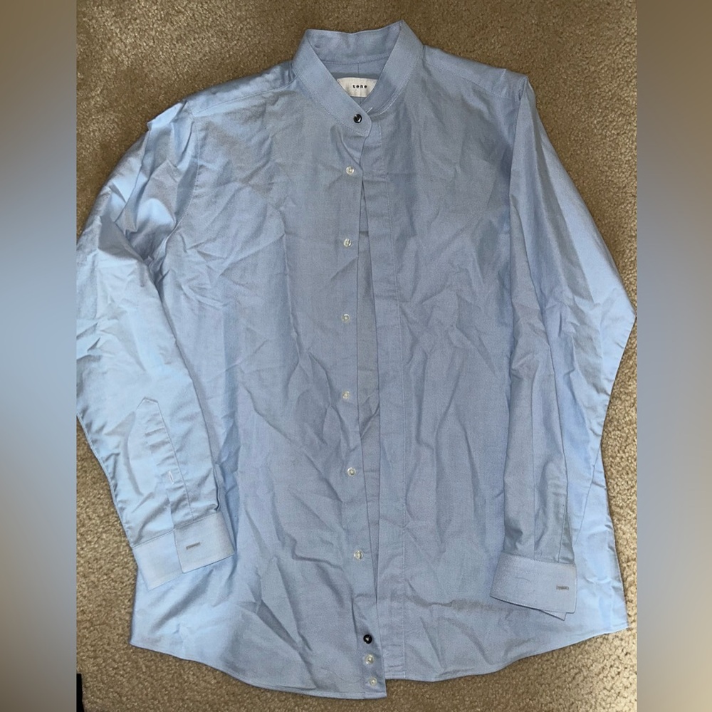 Sene Light Blue Button-Up Shirt